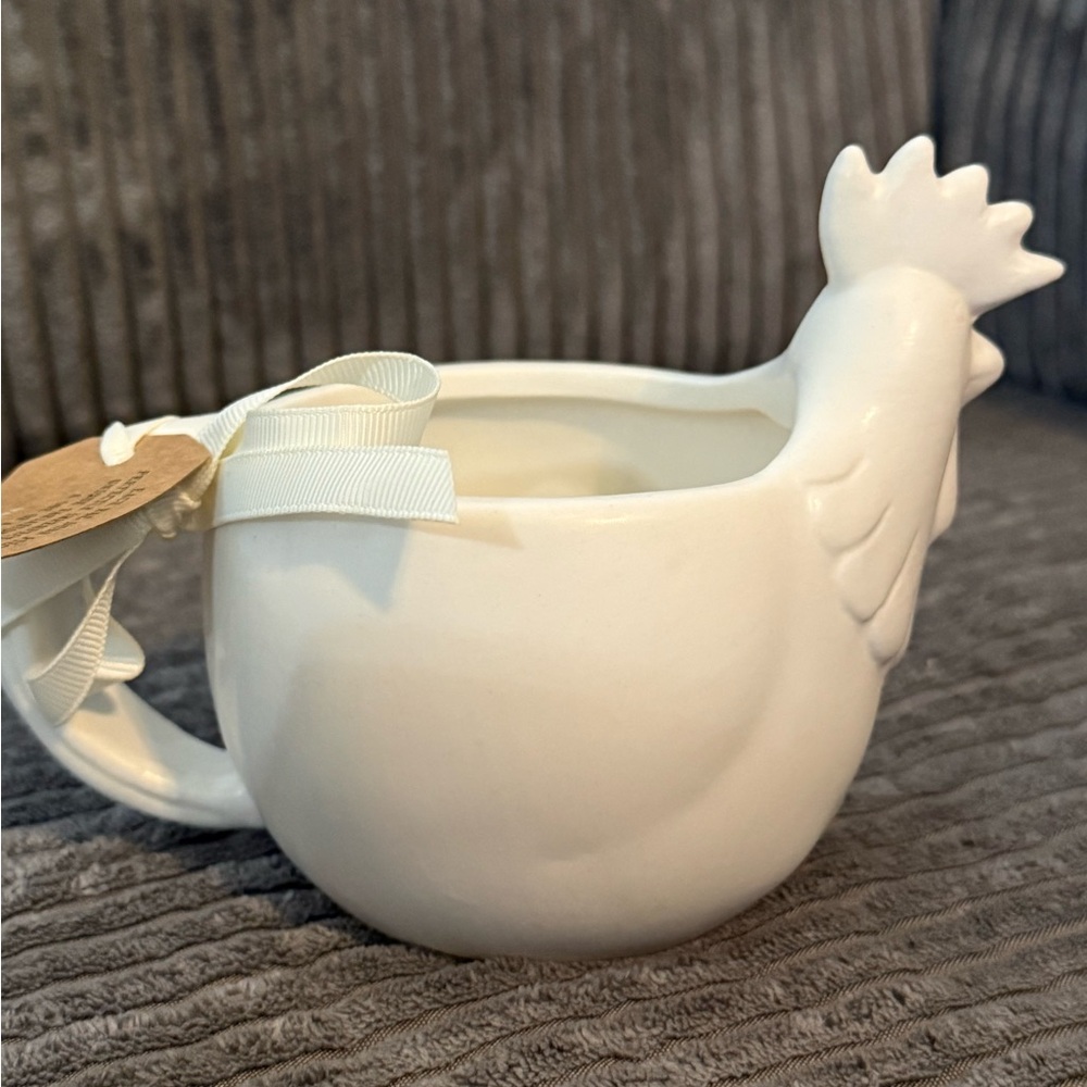 Rae Dunn White 🐔 chicken/Rooster Mug - Good Morning NWT - Picture 2 of 7